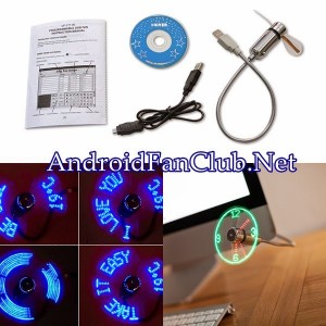 Colorful USB LED Message Fan For Android Colorful USB LED Message Fan For Android