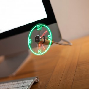 Colorful USB Clock Fan Android