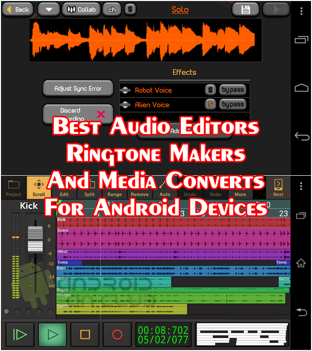 Best Audio Editing Apps For Android Smart Phones & Tablets