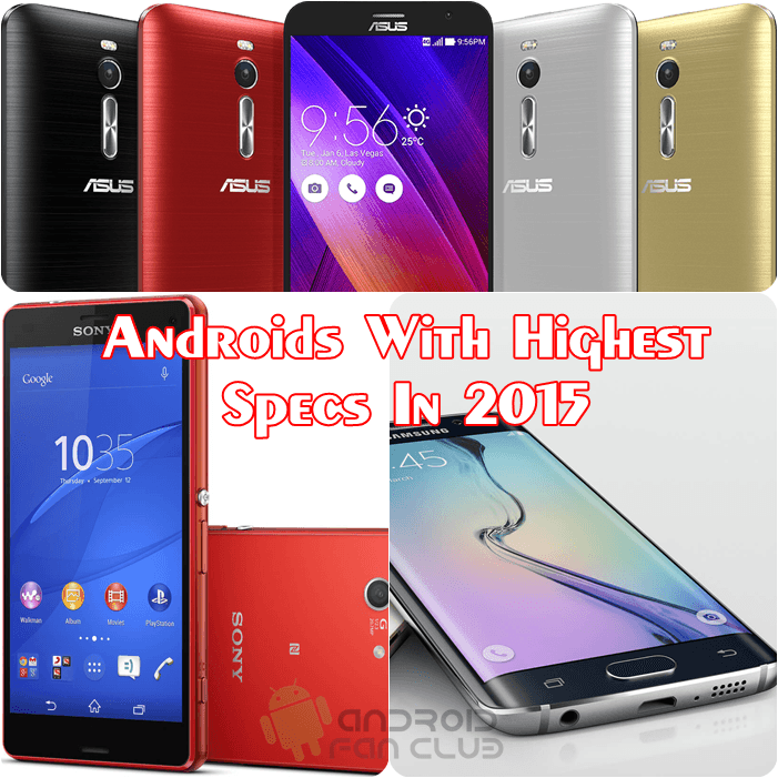 Top 5 Android Smart Phones With Highest Specs In 2015