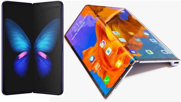 Samsung Galaxy Fold vs. Huawei Mate X Fold 5G Smartphone