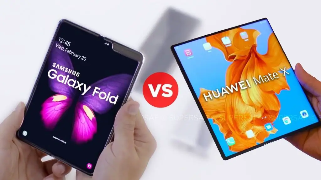 Samsung Galaxy Fold vs. Huawei Mate X Fold 5G Smartphone